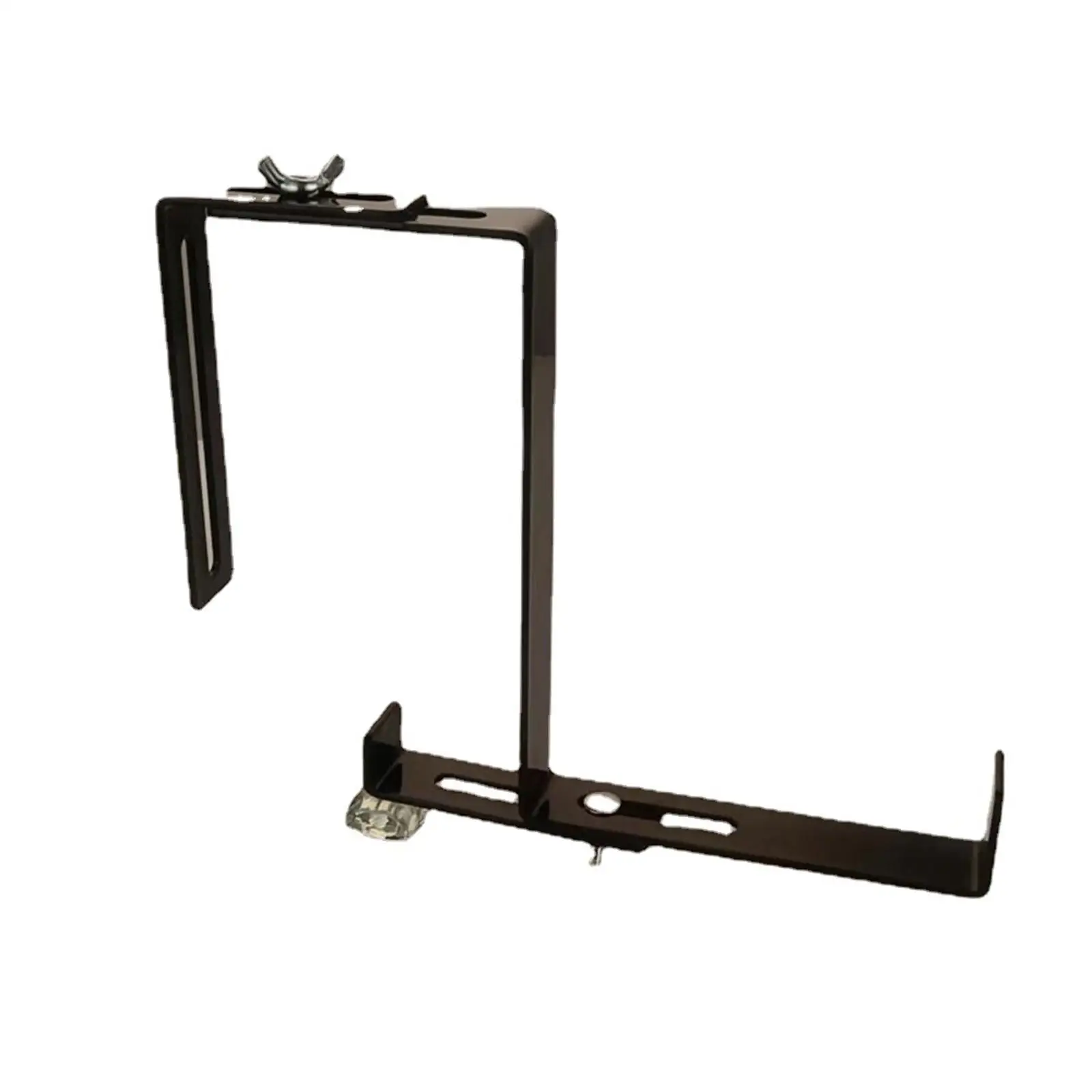 2 Pieces Railing Planters Hooks Art Rack Metal Plant Hanger Railing Flower Box