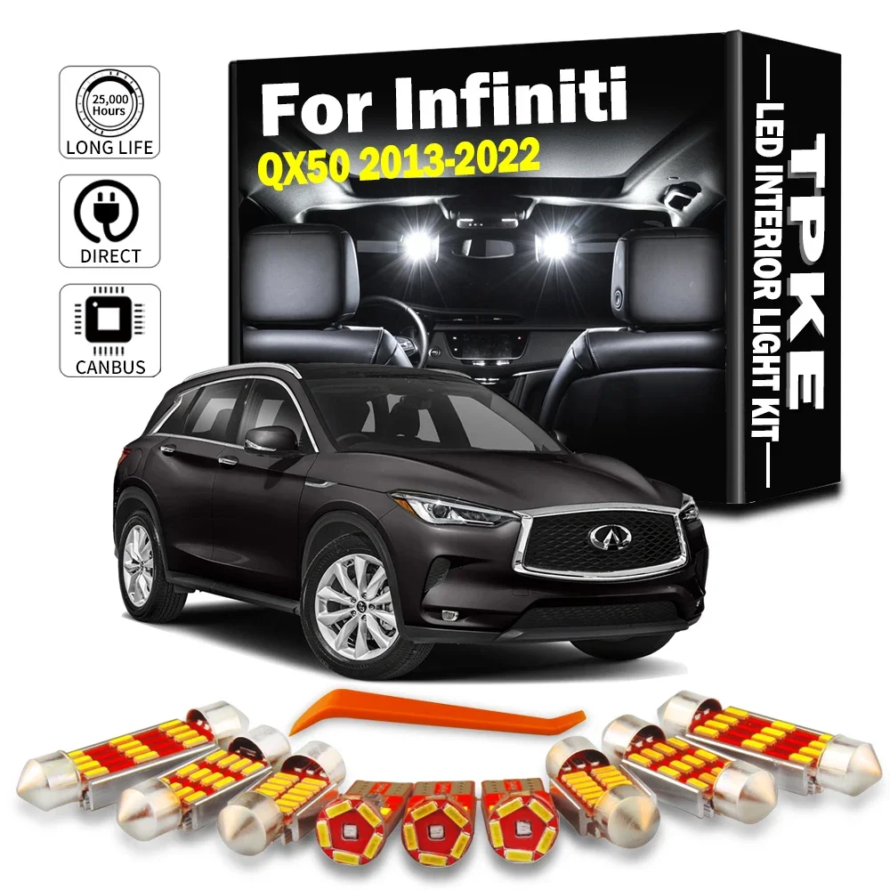 Высококачественная светодиодная лампа SMD 4014 для внутреннего освещения автомобилей, универсальная прямая замена, без ошибок