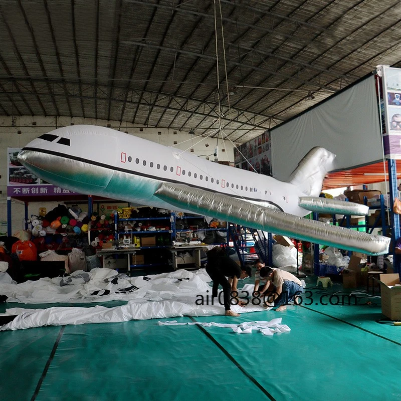 Customize Giant Inflatable Airplane Hanging Inflatable Plane Model Advertising Blow Up Aircraft for Party Event Decoration