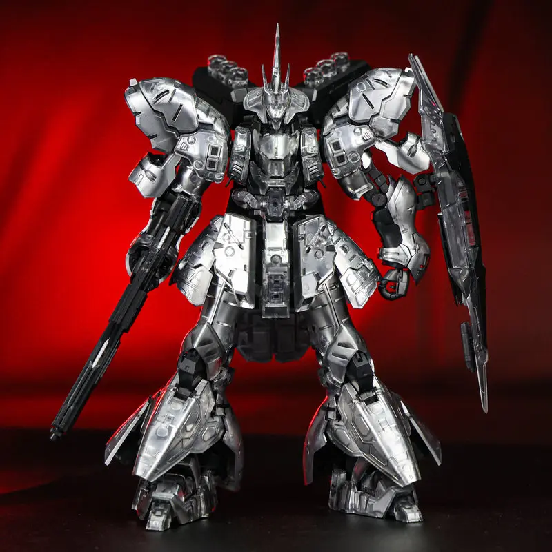 

STAR RG 1/144 Sazabi Electroplated Mechanical Silver Clear Color Scheme Assembly Model Kit Collectible Action Figures Toys Gift