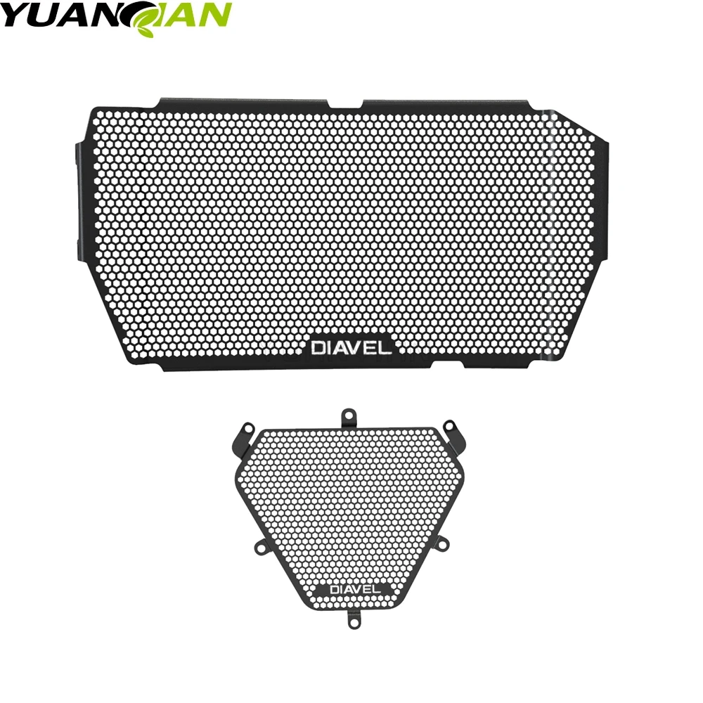 For DUCATI Diavel 1260/S 1260S DIAVEL1260 2019-2022 2023 Motorcycle Oil Cooler Protector Radiator Grille Guard Cover Protection