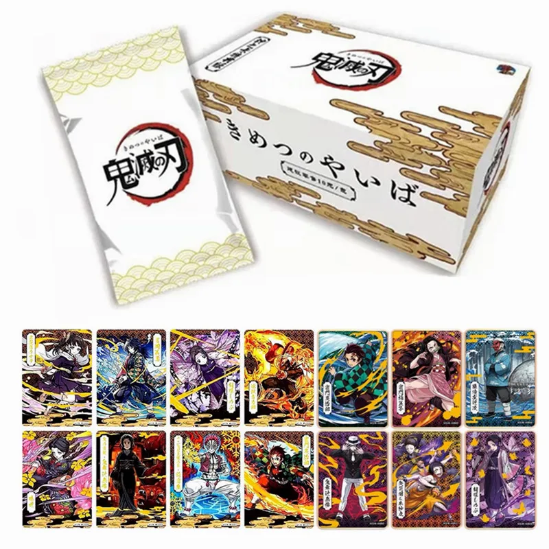 

New Demon Slayer Rare Classic Collection Cards Ghost Destruction Blade Comic Character Table Games Children's Birthday Gift Toys