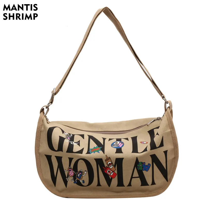 

Women Bag Brand High Quality Canvas Shoulder Bags for Women Casual Totes Fashion Hobos Cloth Handbags Designer Meeeenger Bag