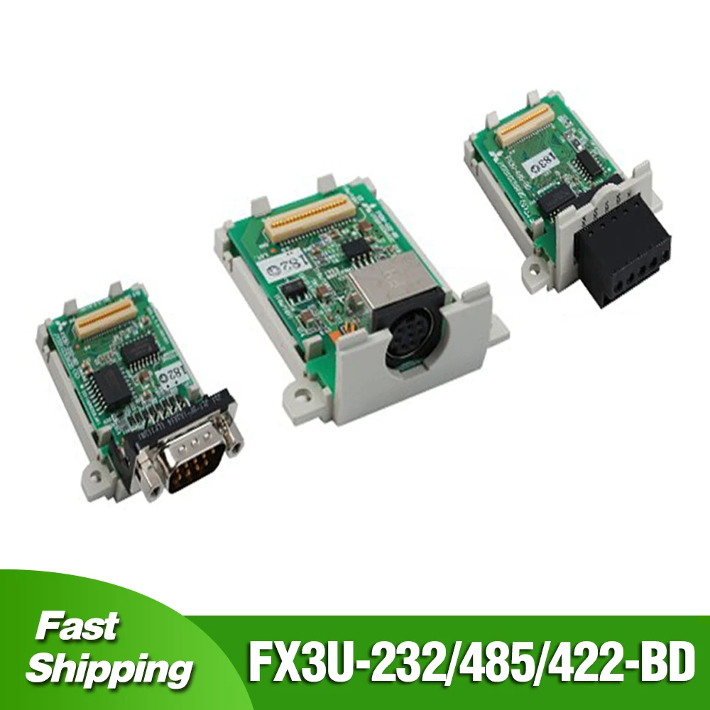 

FX3U-232-BD FX3U-485-BD FX3U-422-BD For Mitsubishi FX3U PLC Extensible Communication Board