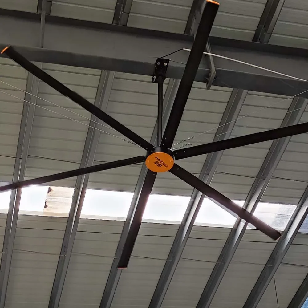 1200W Low Noise Industrial Ceiling Fans For Farm Warehouse 4S Shop Ventilation Cooling Fans Large Industry HVLS FAN