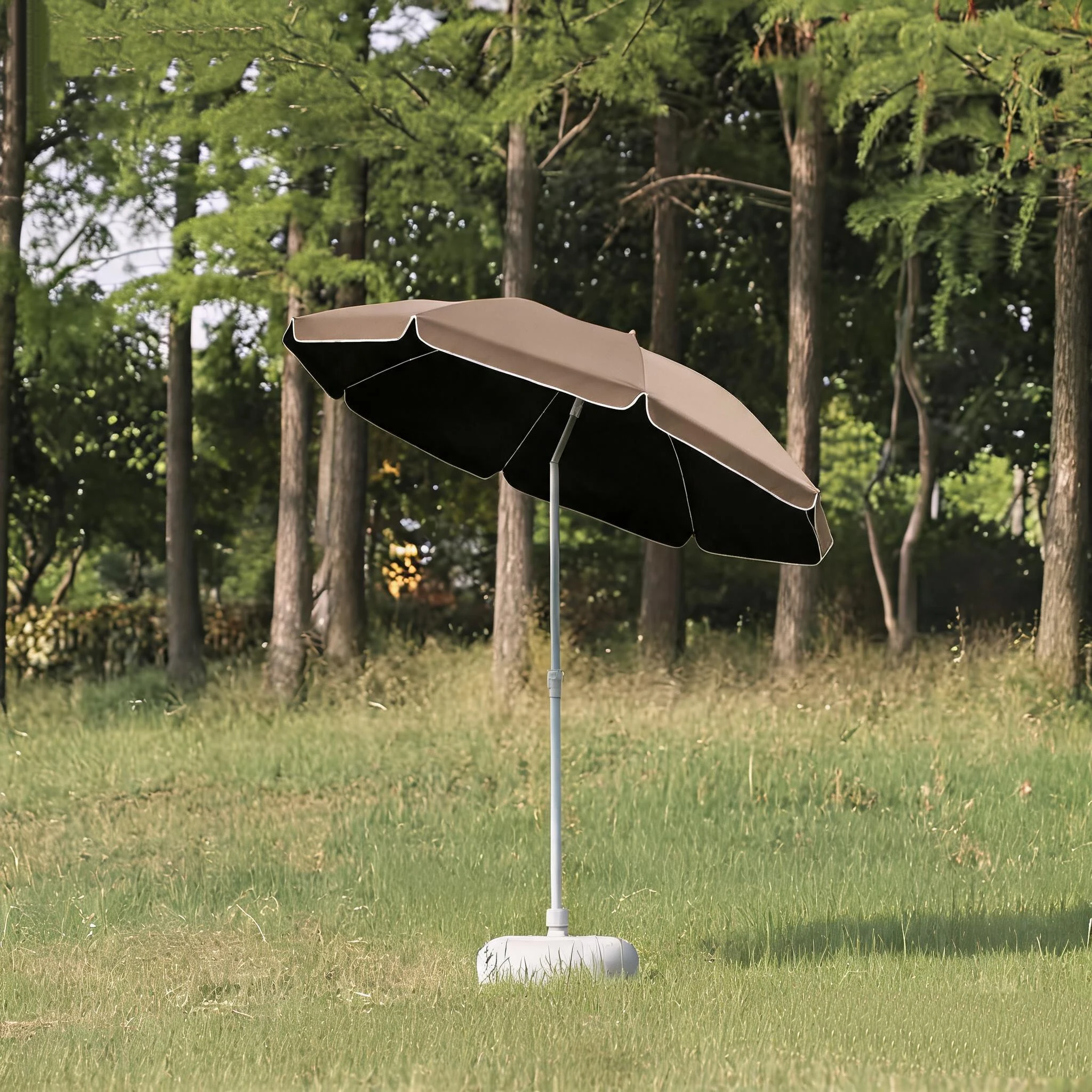 1Pc Adjustable Outdoor Sun Shade Umbrella, Large Size Commercial Stall Umbrella for Backyard Patio Garden, Suitable for Beach,