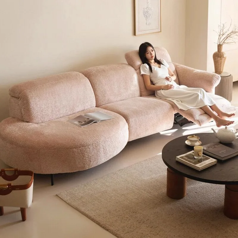 Different arc Venice can be fully dismantled and washed fabric sofa small apartment living room