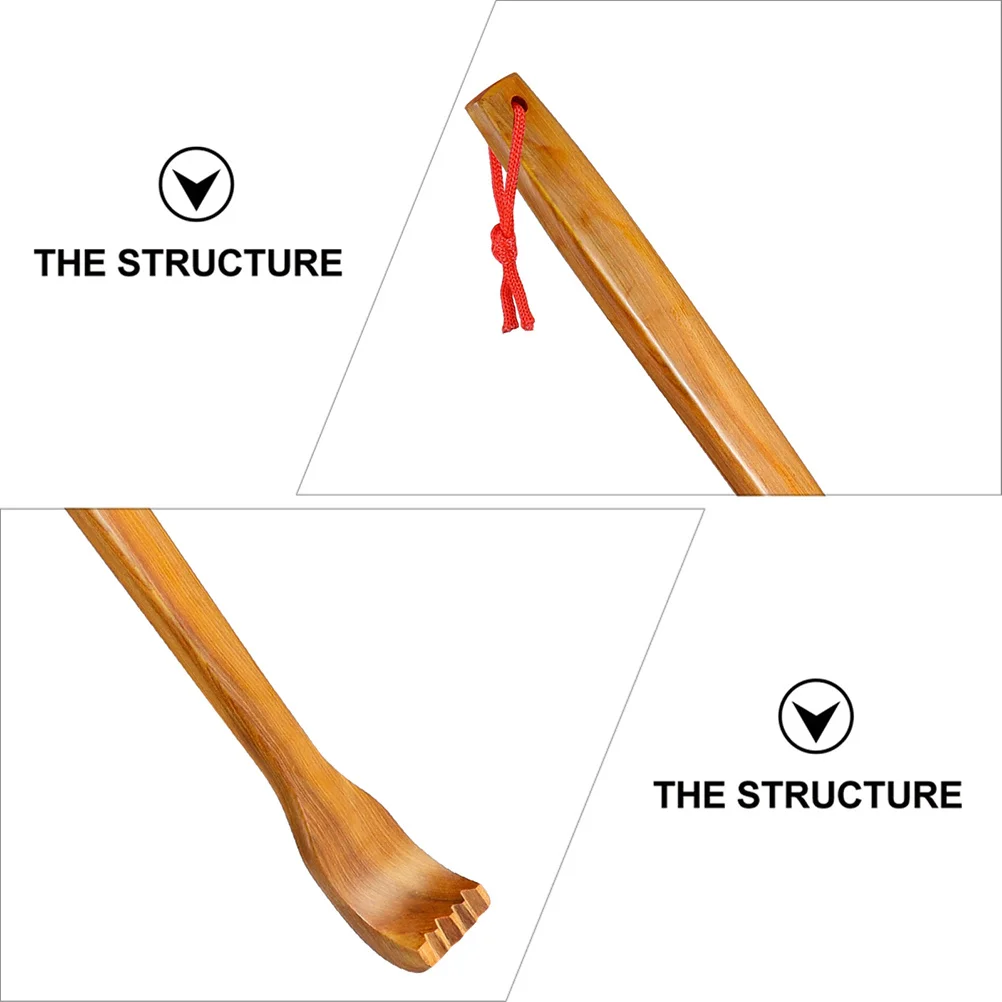 

2Pcs Back Massager Wooden Handle Itch Scratch Stick Durable Extendable Scraping Tool Backscratcher Scratching Massage Stick