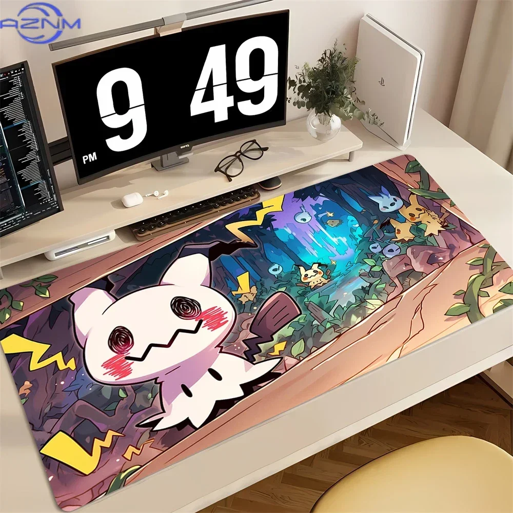 Mouse Pad Deskmat Laptop P-pokemon Office Mousepad Desk Decor Extended Mousepad Pc Keyboard Mat Oversize Desk Pads
