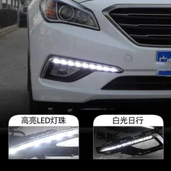 For Hyundai Motor Sonata 9th generation daytime running lights 14-16 modified 9th generation LED daytime running lights fog li