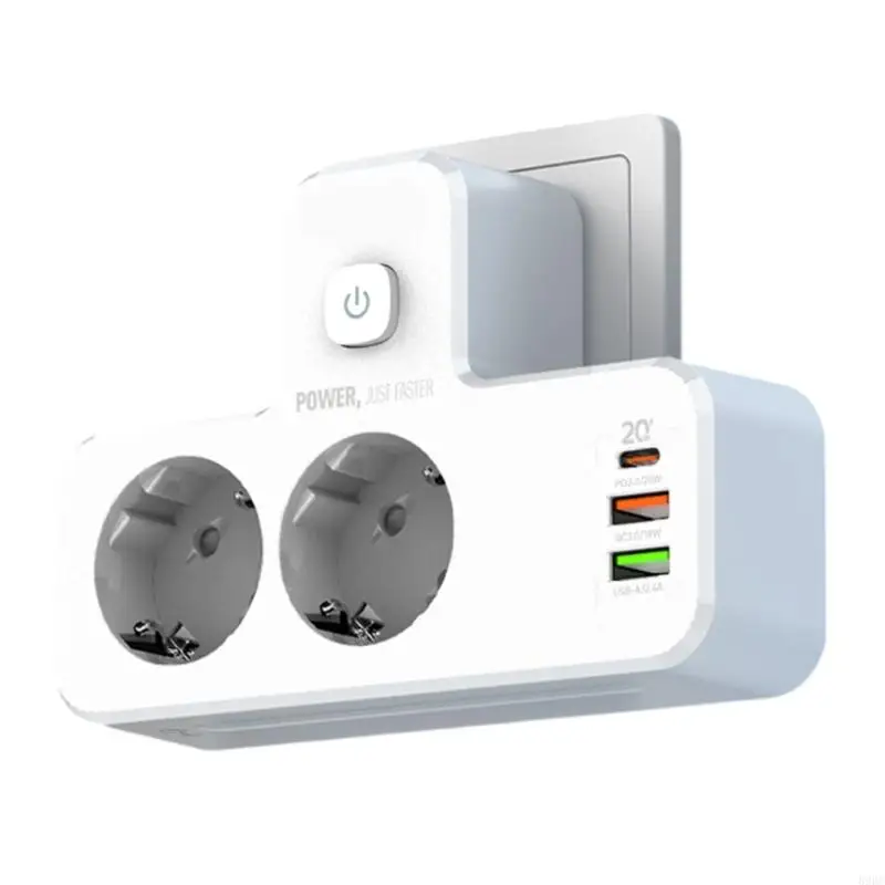 Power Strips met USB Multiple Socket USB Type C Socket -adapter met LED 896C