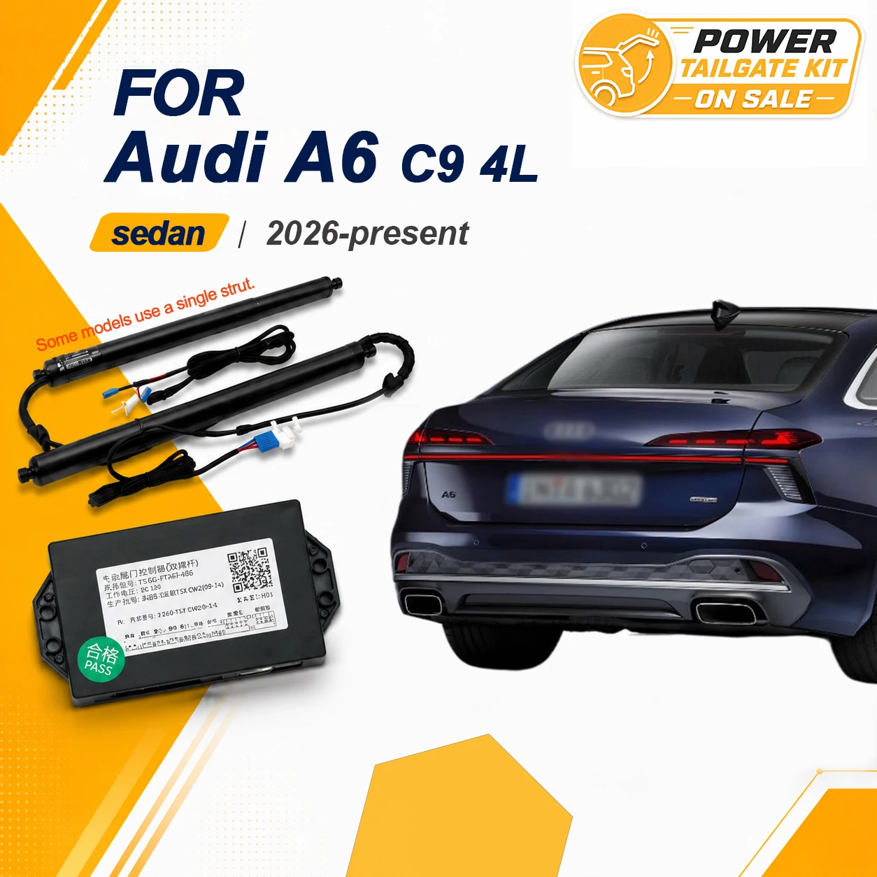For Audi A6 C9 4L sedan 2026-present Car Power Trunk Lift Electric Hatch Tailgate Tail Gate Strut Auto Rear Door Actuator