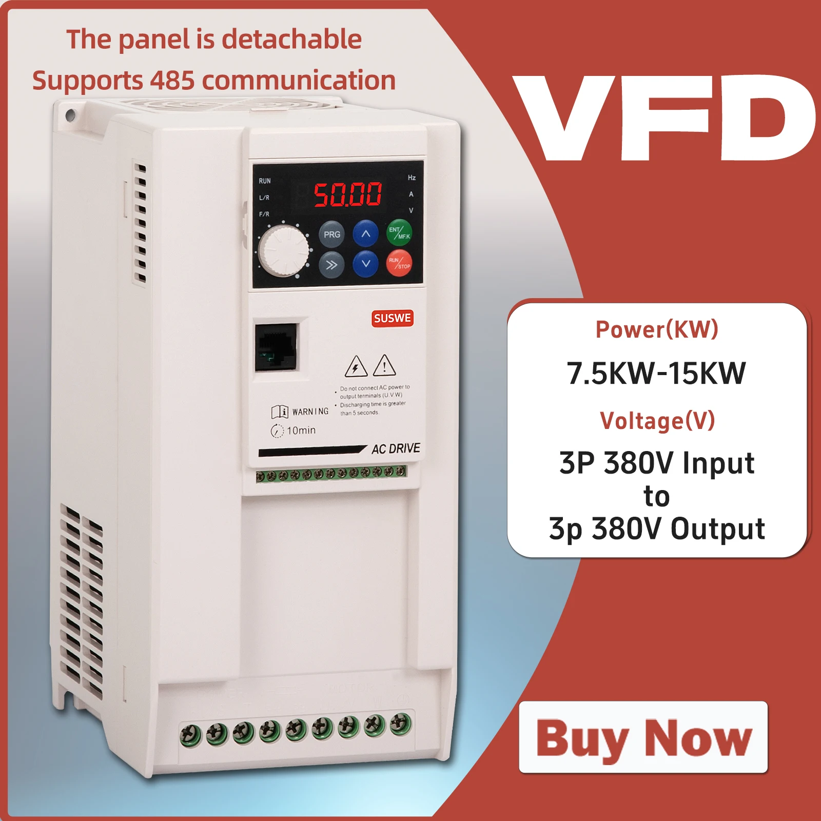 

SU6507.5KW 11KW 15KW преобразователь частоты 380V 1/3P вход 3P выход преобразователь частоты с двигателем с ЧПУ