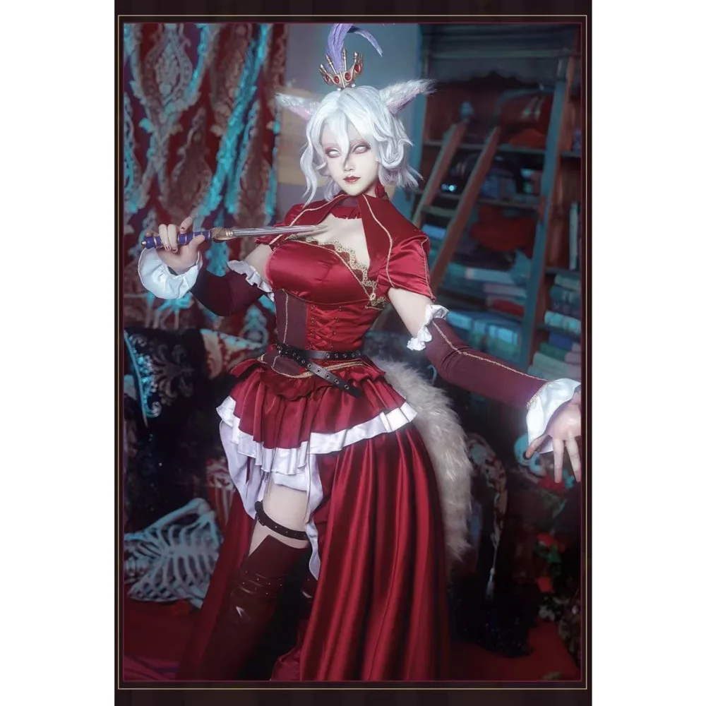 

Archduchess Bloody Queen Cosplay Costume Game Identity V Mary New Skin Archduchess Costume Wig Shoes Ear Prop Halloween Cosplay