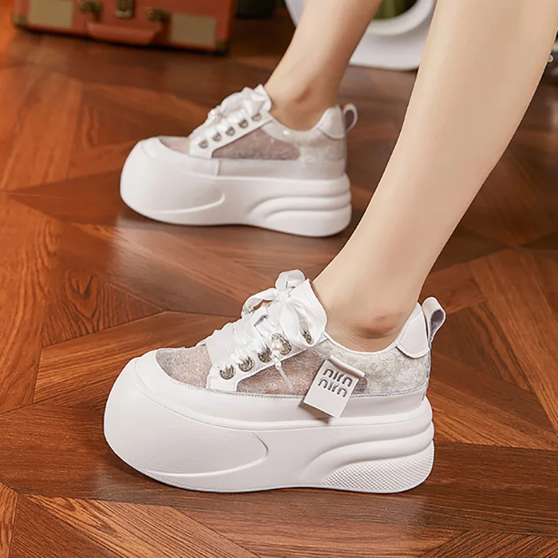 new-2025-summer-lace-shoes-fashion-bling-breathable-mesh-chunky-sneakers-platform-skateboard-casual-shoes-8cm-white-shoes-woman