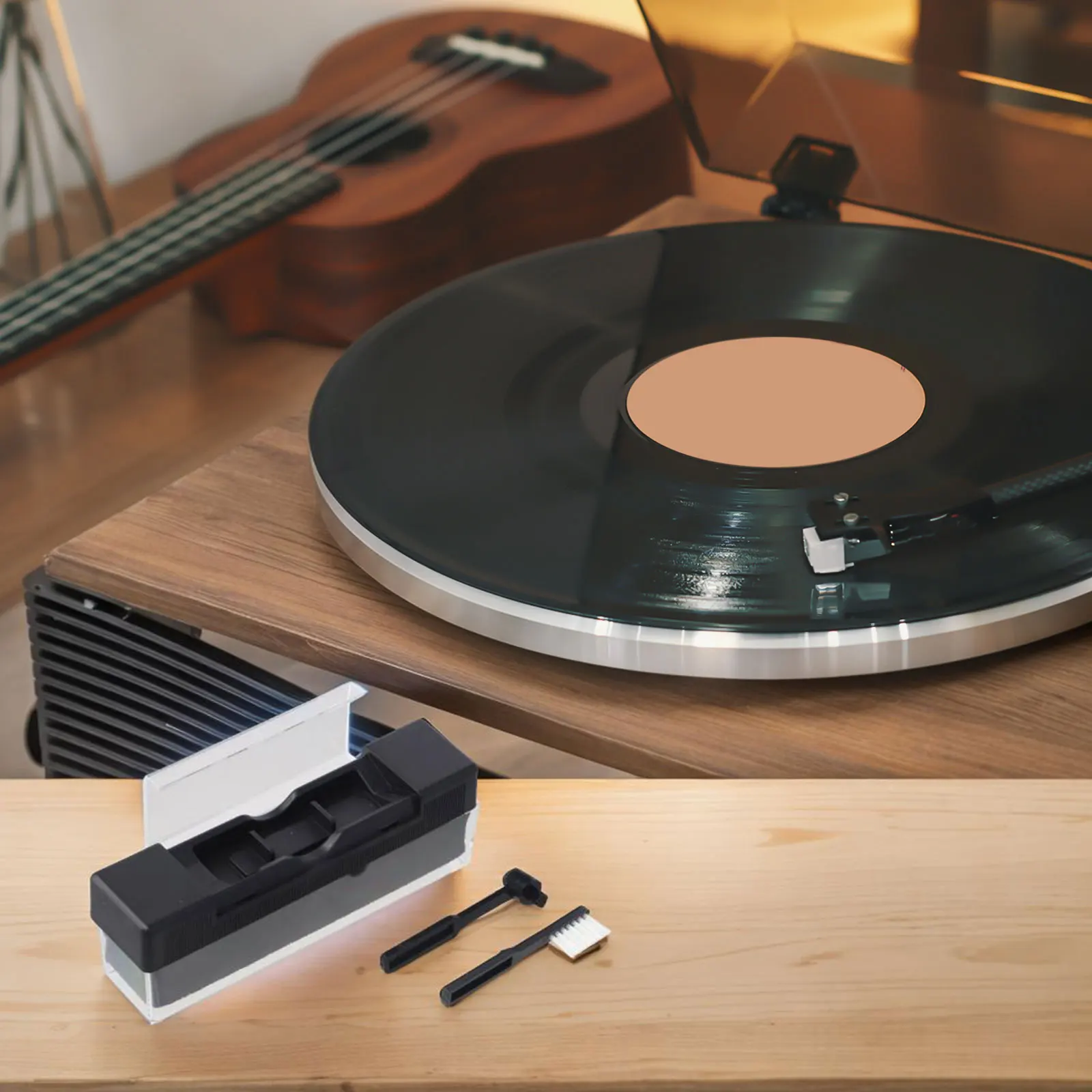 Record Cleaning Kit Vinyl Record Cleaning Brush Cloth Small Brush Dust Remover DJ Turntable Accessories