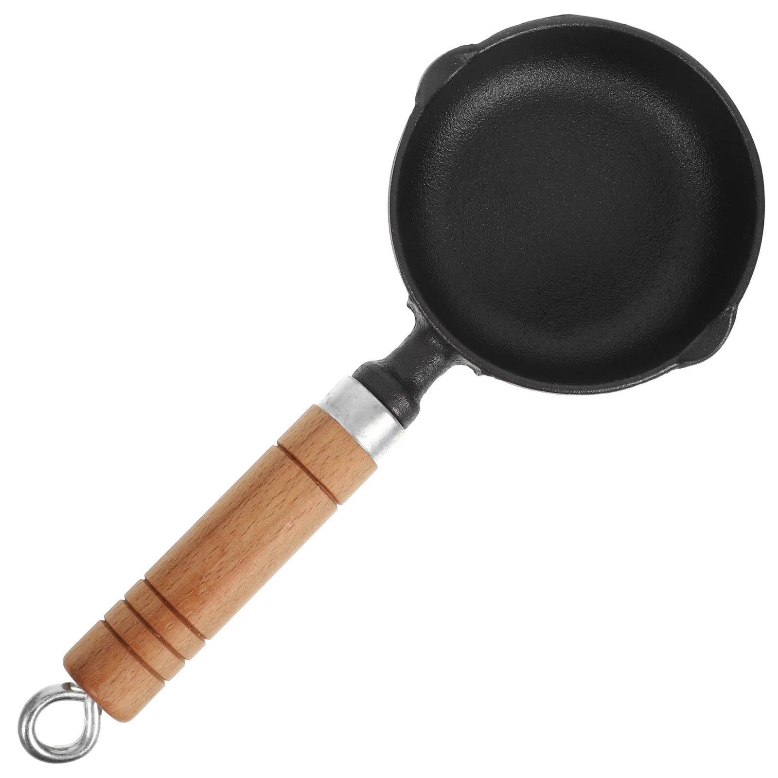 

Iron Oil Pouring Pan Small Sauce Pot 200ml Melting Pot Butter Warmer Mini Cookware Cast Iron Easy Clean