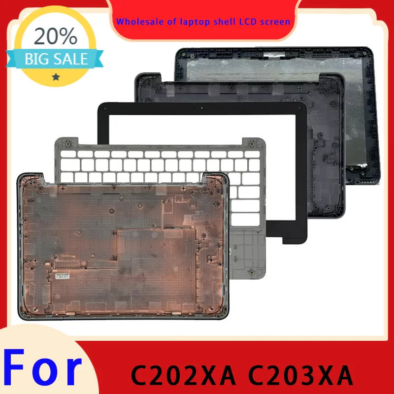 Suitable for C203XA C202XA series laptops, LCD screen top cover, screen frame, palm rest, bottom shell, hinge keyboard