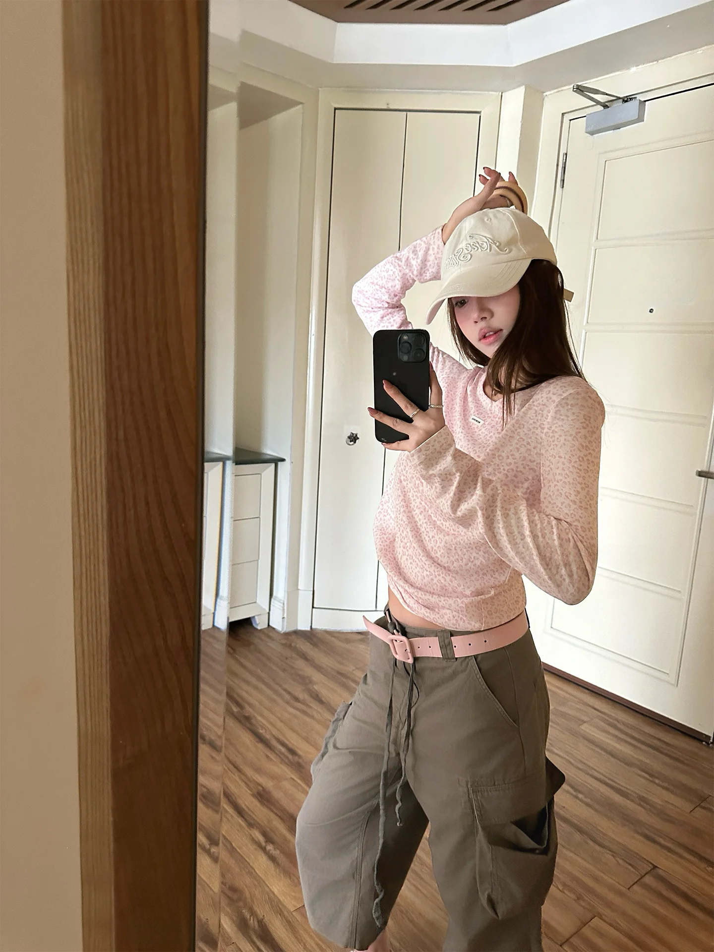 

Свободные брюки-карго цвета хаки с низкой посадкой в уличном стиле, повседневные хлопковые брюки для женщин от Cooky