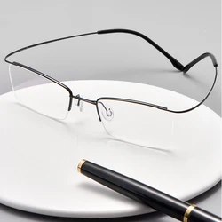 2022 New Pure Titanium Glasses Frame Super Flexible and Durable Vacuum IP Electronical Plating Metal Material Skin Protection