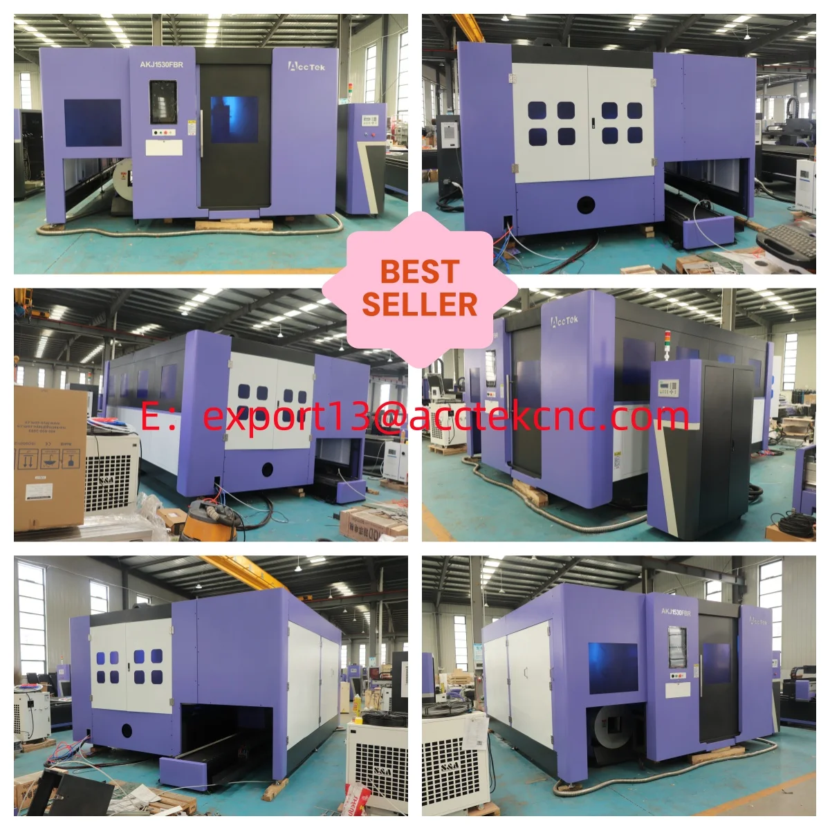 ACCTEK 1500W 3000W 6000W 12KW Fiber Laser Cutting Machine Closed Laser Cutting Machine (with exchange platform)