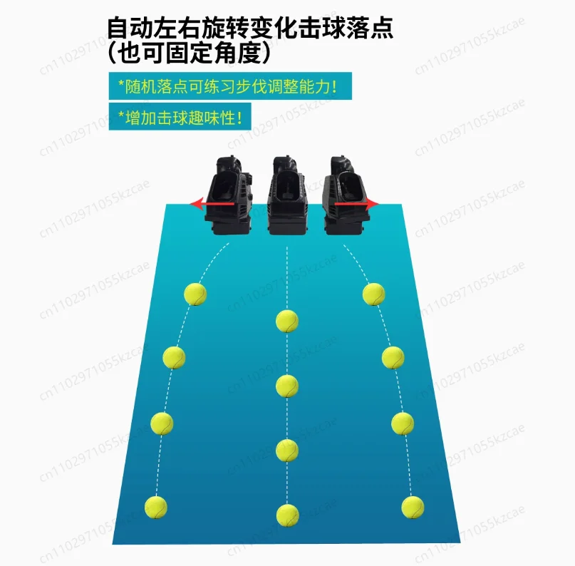 Portable Tennis Ball Launcher Machine – Automatic Feeder for Solo Practice, 110V/220V Universal Coach Tool