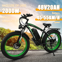 BAOLUJIE DP-2602-1 Electric Bicycle 2000W Dual Motor 26 Inch Mountain Bike Adult Electric Bicycle 48V 20Ah Battery E-bike
