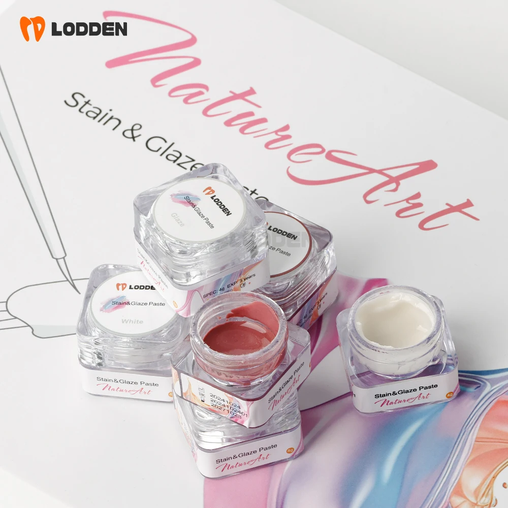 

Lodden Dental Stain and Glazing Paste Kits Diluent Liquid Refreshing Liquid 15Colors Glaze Paste Dental Lab Material