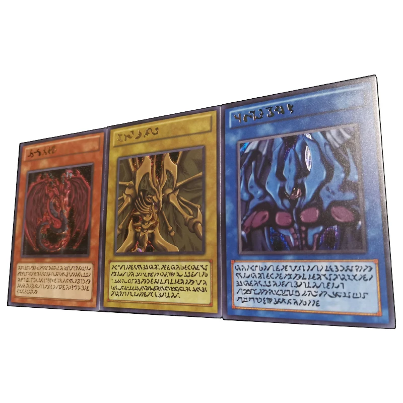 Yu-Gi-Oh DIY Cartões Colecionáveis, Senhor da Impressionante, Trovão Senhor de Fantasmas, chamas abrasadores, presente de Natal do menino, presente de aniversário