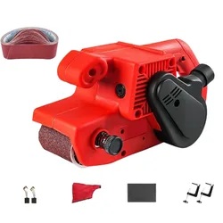 Portable Belt Sander High Power Belt Grinding Sanding Machine Woodworking Household Sandpaper Machine 220V