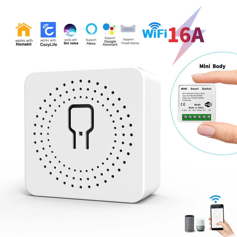 Smart Home WiFi Smart Switch Relay Module for Tuya Homekit Ewelink Three Styles Six Option APP Voice Work with Alexa Google