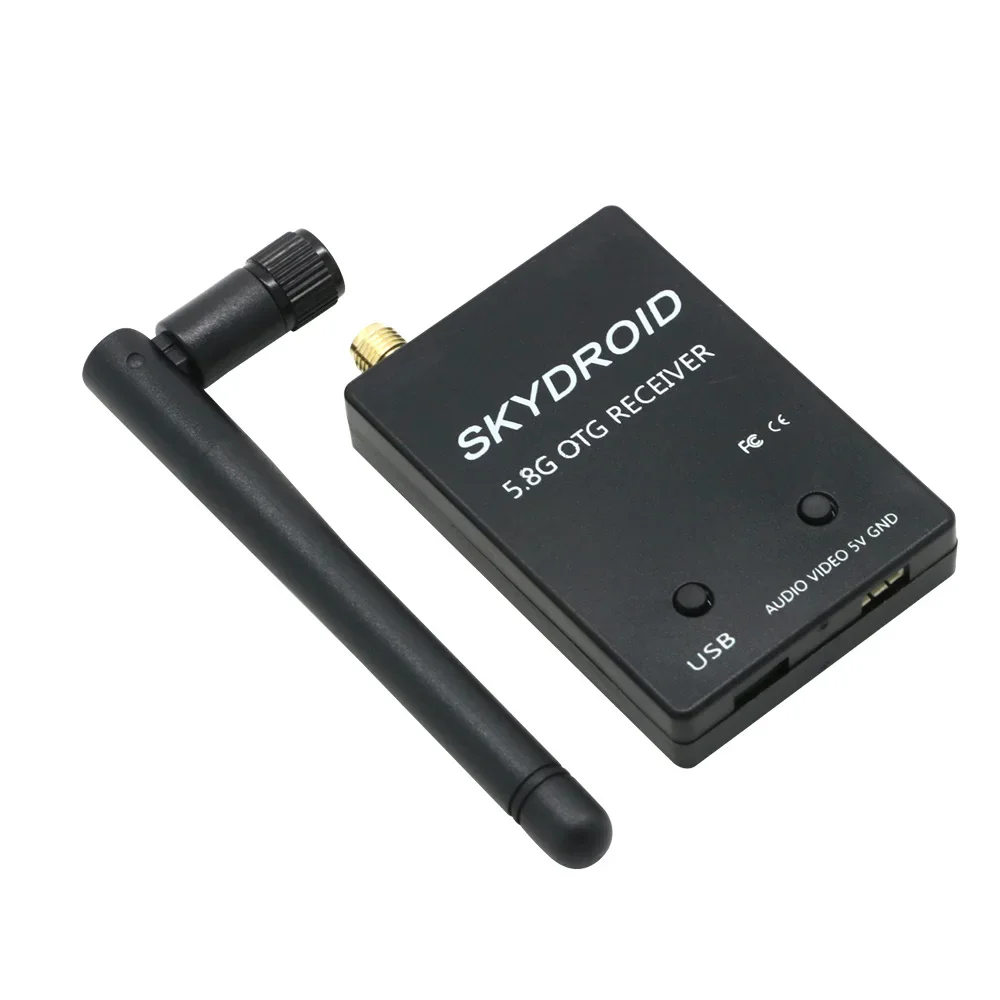 Skydroid UVC Dual Single Antenna Control Receiver OTG 5.8G 150CH Full Channel FPV Receiver W/Audio for Smartphone RC Drone Parts