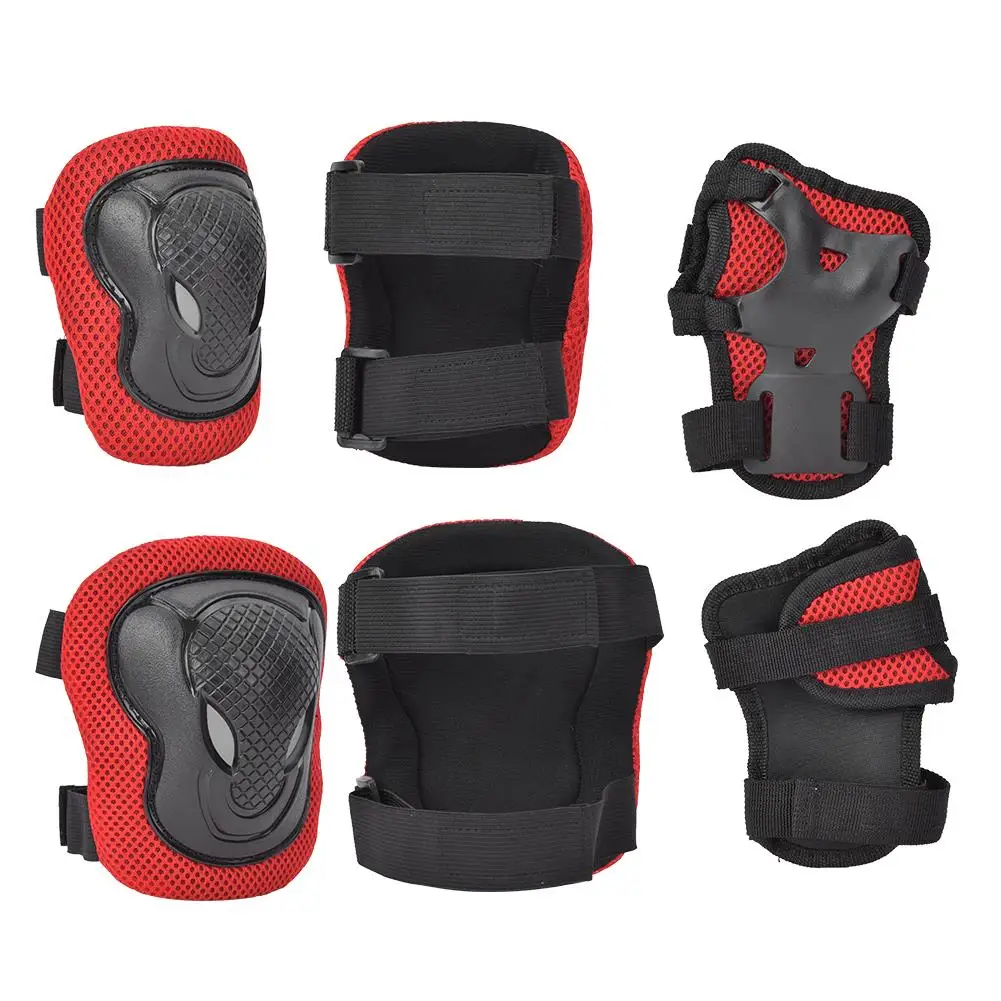 Ensemble d'équipement de protection pour sports adultes, genouillères et coudières, gants épais pour le patinage à roulettes et la planche à roulettes