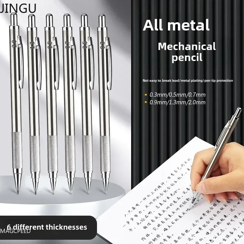 JinGu Metal Mechanical Pencil 0.3 0.5 0.7 0.9 1.3 2.0mm Automatic Pencil Leads Art Drawing Painting Office School Supply