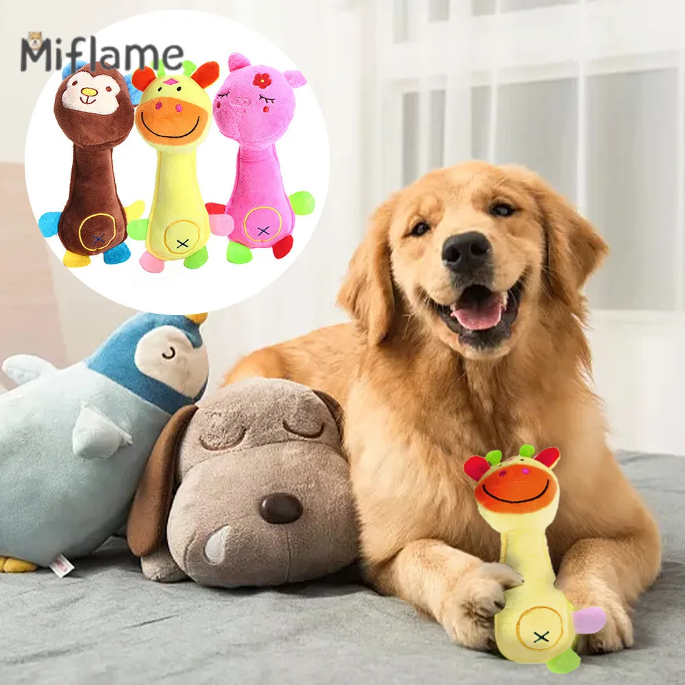 

Miflame Plush Sounding Toy For Dog Toys Golden Retriever Bite-Resistant Molar Pet Dog Toy Puppy Training Supplies Accessories