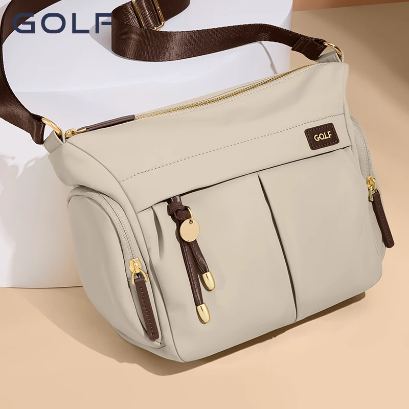 GOLF Crossbody Cell Phone Bag Women Nylon Small Shoulder Bag with Zipper Pouch Inside Waterproof Anti Theft Cross Body Bags 2025