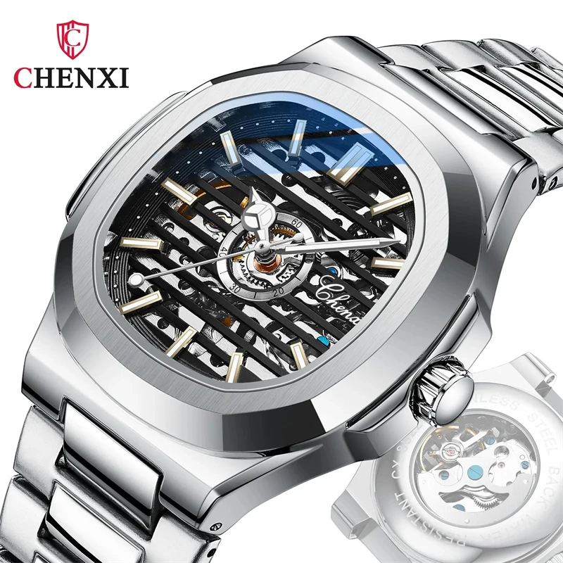 CHENXI 8822 Fashion New Automatic High-end Brand Men\'s Waterproof Luminous Mechanical Wrist Mechanic Watch