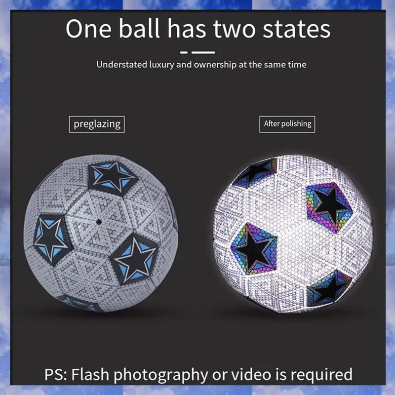A35F Nuovo pallone da calcio professionale da 1 pezzo taglia 5 per allenamento con pallone da calcio da competizione all'aperto in PVC