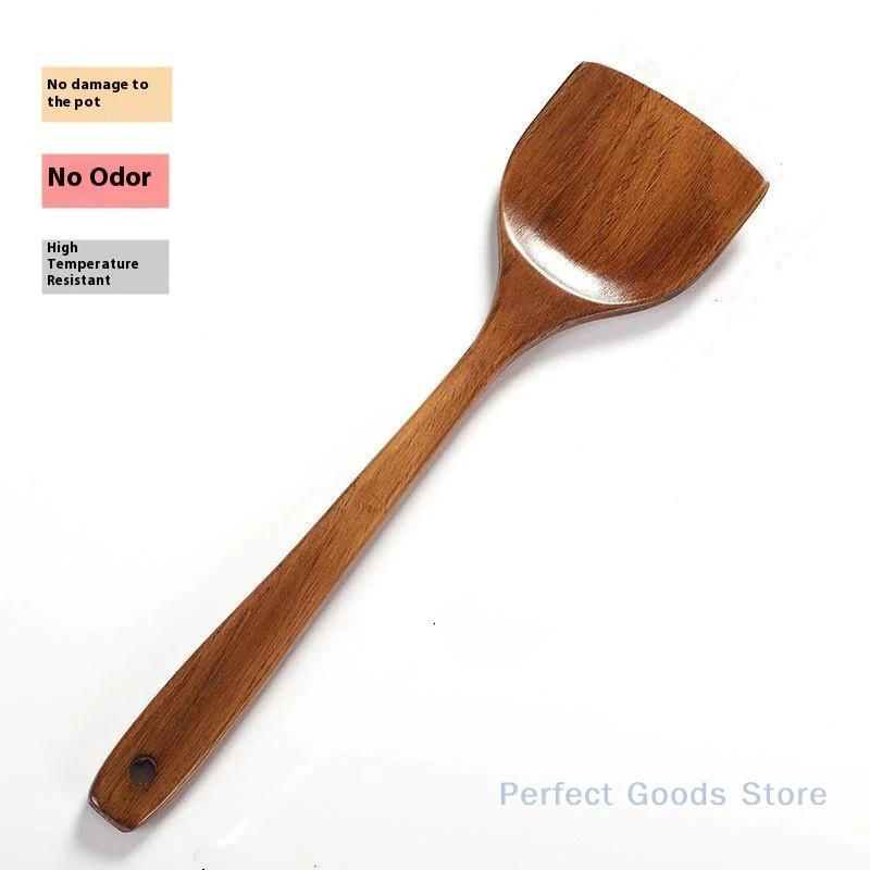 

Wooden Spatula – Long-Handle, Heat-Resistant Spoon for Non-Stick Pans, Ideal for Cooking and Kitchen Use at Home