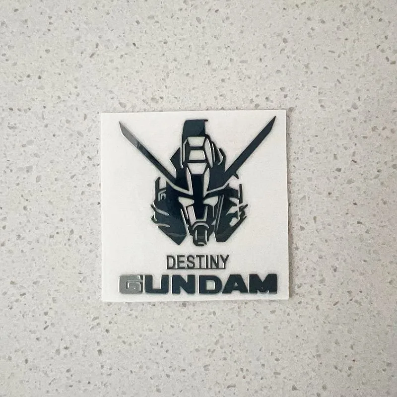 New Gundam Metal Stickers Anime Action Figure Cartoon Waterproof Graffiti Sticker Phone and Laptop Car Decoration Christmas Gift - Image 4