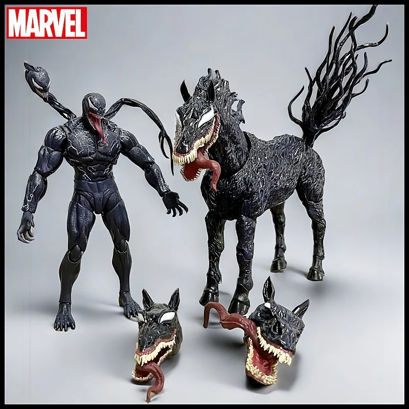 Marvel Venom 3 Last Dance Action Figures Shf Venom War Horse Body Horse Peace Elite Ornament Model Toys Doll Xmas Gifts For Kids