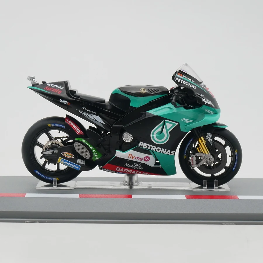 1:18 Scale Diecast Alloy Moto GP 2020 Yamaha YZR-M1 Fabio Quartararo Motorcycle Toys Cars Model Classics Adult Souvenir Display