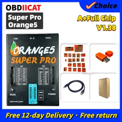 A+ Full Activation Orange5 Orange 5 Super Pro V1.36 V1.38 Professional Programming Tool With Full Adapter OBD2 Auto Programmer