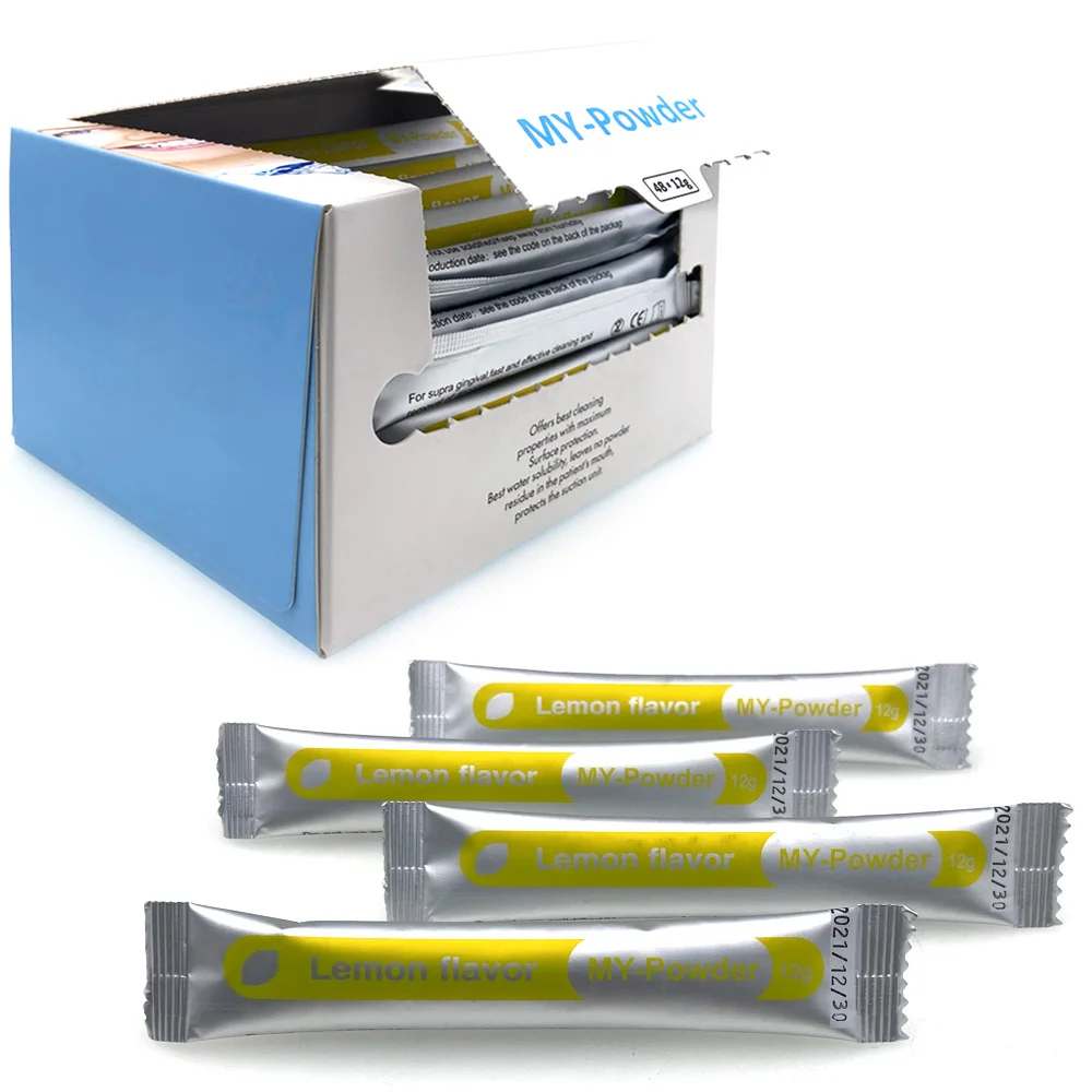 48 sztuk wybielanie zębów Essence Dental Cleaning Powder Prophy Air Jet Flow stomatologia polerowanie plama usuwanie plam