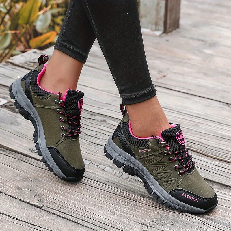 Women Outdoor Sports Shoes Platform Non Slip Casual Shoes Breathable Hiking Walking Sneakers Shoes Chunky Jogging Training Shoes