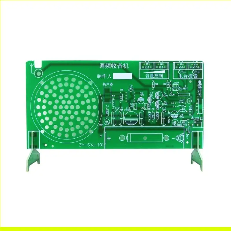Kit DIY Elektronik Radio FM Pendidikan dengan Komponen Penyolderan Cocok untuk Proyek Elektronik Tingkat Lanjut Pemula