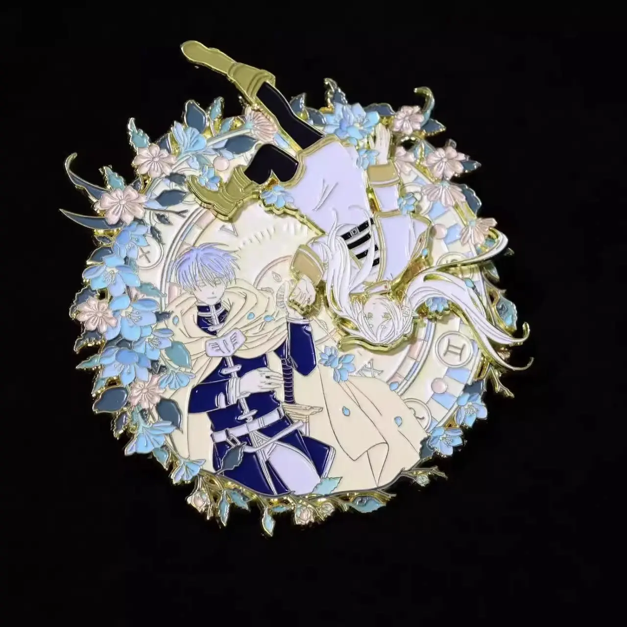 شارة بروش لشخصية الرسوم المتحركة اللطيفة المعدنية من Beyond Journey's End لملحقات حقيبة الظهر هدية ديكور #2