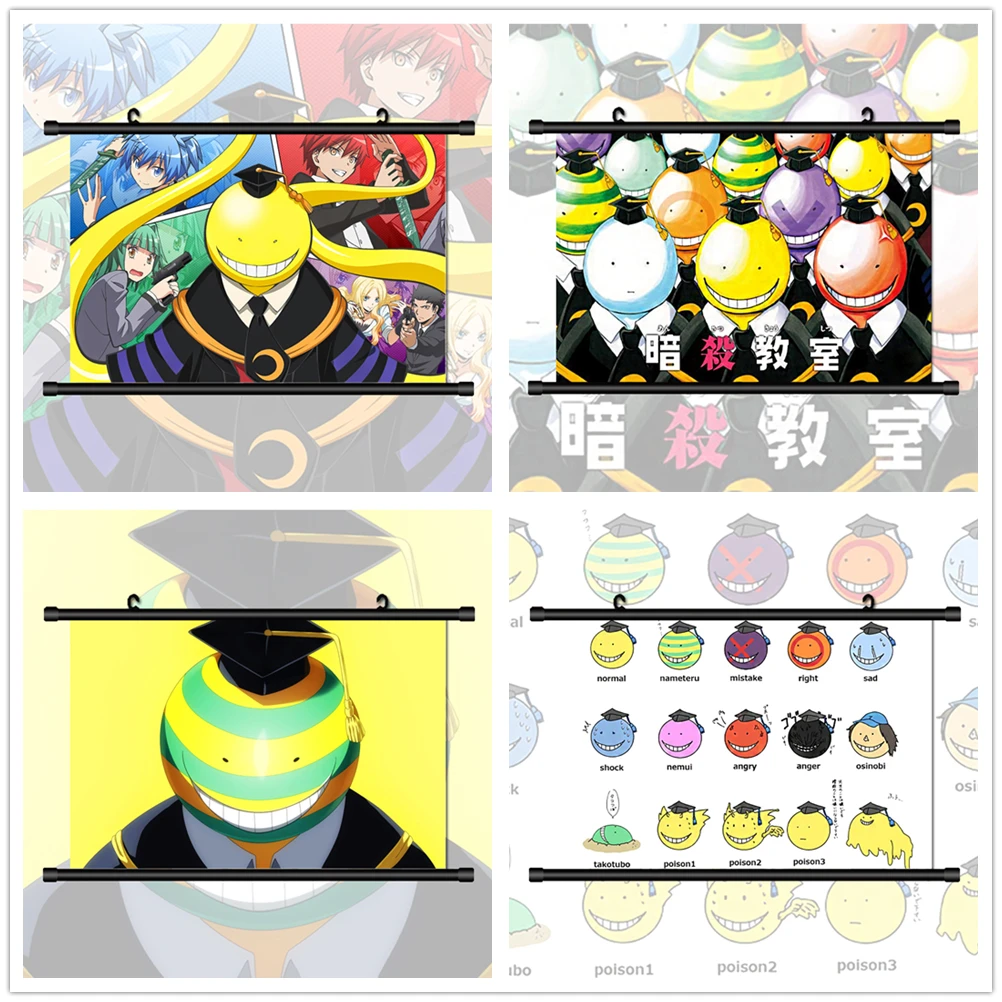 Assassination Classroom Koro-sensei Japan Anime Manga Posters Prints Canvas Painting Room Decor Picture for Bedroom Home Decor