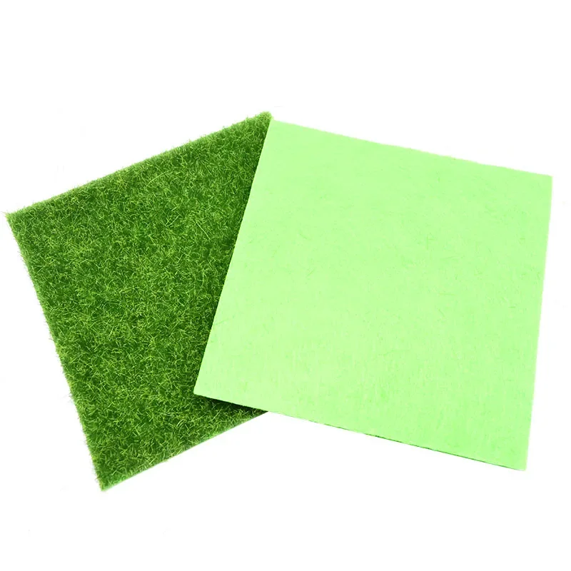 Gazon de pelouse en mousse artificielle, 15cm/30cm, 1 pièce, tapis polymère vert enge, micro paysage bricolage, décoration d'intérieur