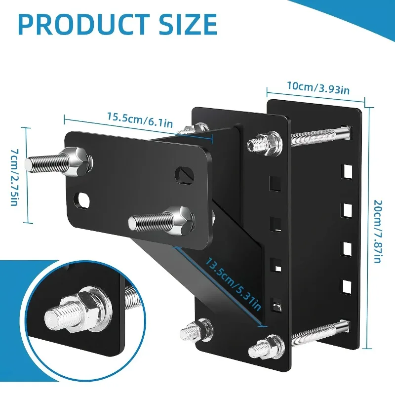 Spare Tire Carrier, Spare Tire Mount Boat Trailer Carrier Bracket, Heavy Duty Lock Holder, Holds up to 150 Lbs